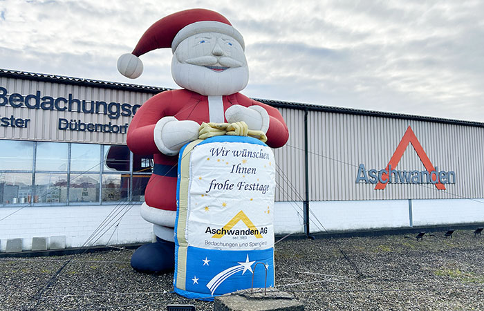 Aufblasbarer Weihnachtsmann 3m oder 5m hoch